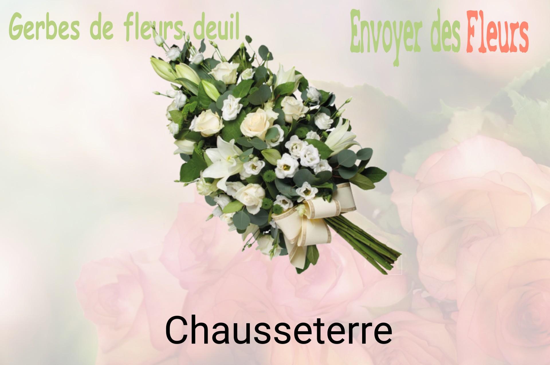 Gerbe de fleurs de deuil livrée à Chausseterre